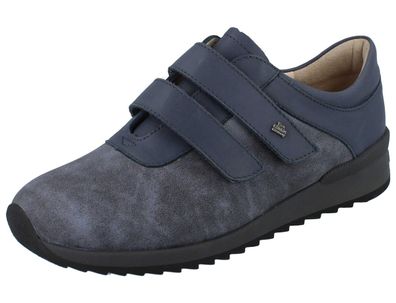 FINN Comfort Finnstretch Ivrea Damen Hallux Valgus Halbschuhe blau Stretch Leder