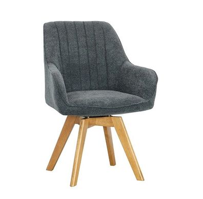 Esszimmerstuhl 'Joe I' Stoff grau