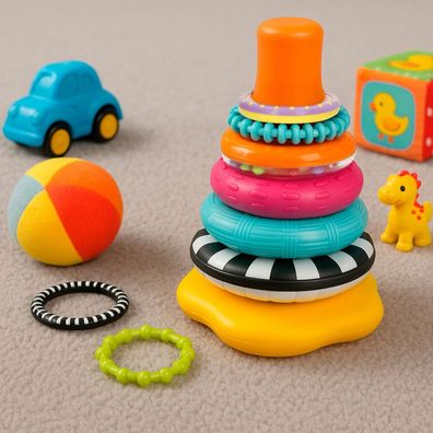 Stapelbare Bauklötze Winfun 13 x 20 x 13 cm (6 Stück)