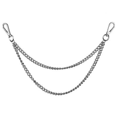 Hosenkette Zweireihige Schlüsselkette Brieftasche Kette Biker Trucker Punk Kette