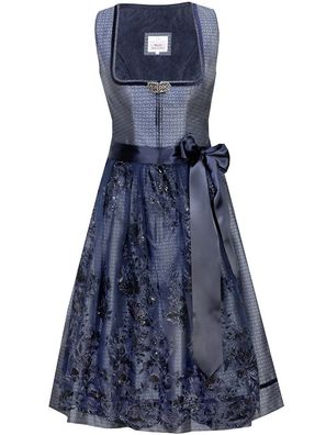 MarJo Dirndl Marisol 65er Länge deep ocean blue - Größe: 34