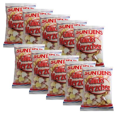 Suntjens Glücksherzchen - Bonbons aus Traubenzucker 10x 310g Beutel