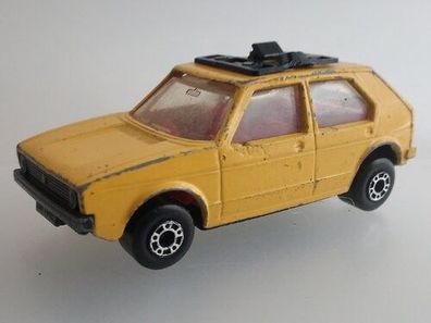 VW Golf 1 gelb Matchbox Superfast No.7 Modellauto