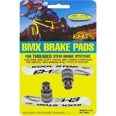 Bremsschuh V-Brake BMX Contour, T6 weiss, Kool-Stop, T6-BMXW