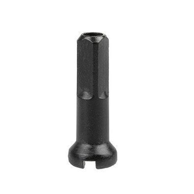 Nippel Messing schwarz, L = 14,0mm, Ø = 2,0mm, cnSpoke, 100 Stück, Messingschlager
