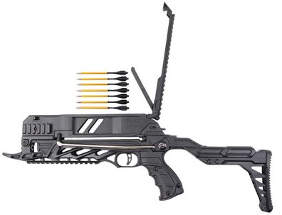 Recurve Pistolenarmbrust Sobek mit Magazin Recurve 80 lbs, Black