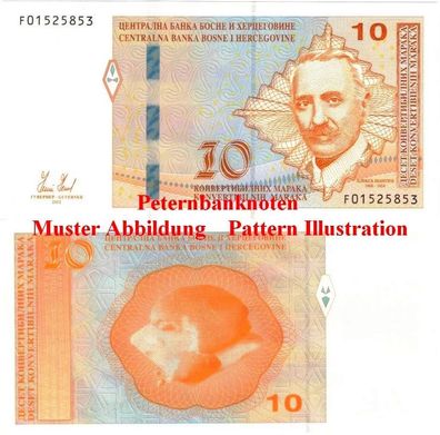Bosnien H. / BOSNIA 10 Convertible Maraka 2012 Unc P 81a 6795#