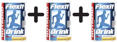 3 x Nutrend Flexit Drink, Peach - 400g
