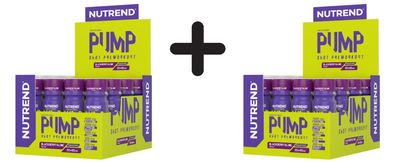 2 x Nutrend Pump Shot Pre-Workout, Blackberry & Lime - 20 x 60 ml