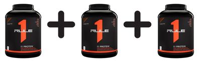 3 x Rule One R1 Protein, Chocolate Fudge - 2270g