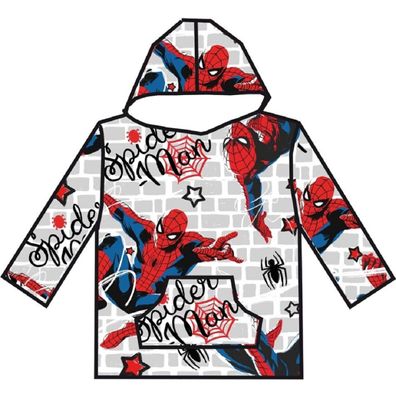 Spiderman Bequemer Überwurf mit Kapuze Kapuzen Poncho für Kinder (7 bis 14 Jahre)