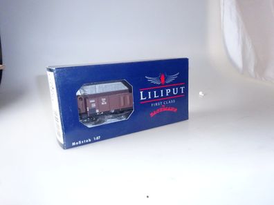 h0: Liliput L221715 off. Güterwagen Villach Holzladung Brshs., neuw./OVP/ungeöffnet