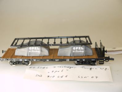 H0 Fleischmann 80 5286K Güterwagen Ladung: 2X OPEL, top-Zustand, aber ohne OVP