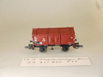 H0 Fleischmann 5913K Klappdeckelwagen 342 590, top-Zustand, aber ohne OVP