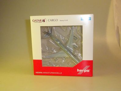 1:500 Herpa Wings 531993 Qatar Cargo Boeing 747-BF, neuw./ovp