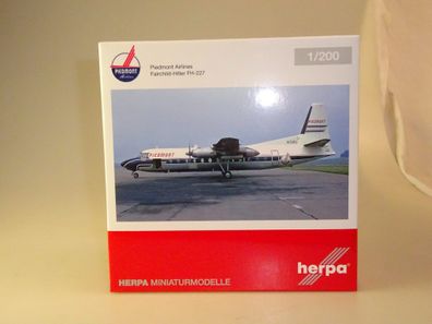 1:500 Herpa Wings 559836 Piedmont Airlines Fairchild-Hiller, neuw./ovp