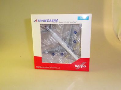 1:500 Herpa Wings 529464 Boeing Transaero Amur Tiger, neuw./ovp