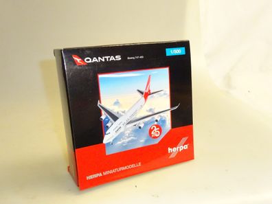 1:500 Herpa Wings 500609-001 Boeing 747-400 Qantas, neuw./ovp