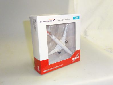 1:500 Herpa Wings 528948-001 Boeing 787-9 Dreamliner BA, neuw./ovp