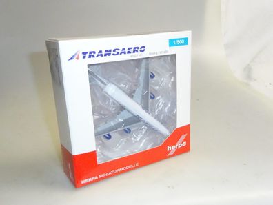 1:500 Herpa Wings 527651 Boeing 747-400 Transaero, neuw./ovp