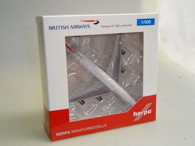 1:500 Herpa Wings 531924 Boeing 747-400 BA oneworld, neuw./ovp