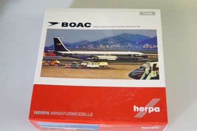 selten! 1:200 Herpa 557139 Boeing 707-436 British Overseas Airways Corp., neuw./ovp