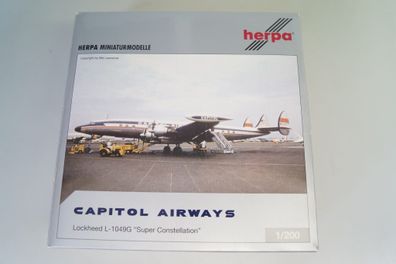 1:200 Herpa 551137 Lockheed Super Constellation Capitol Airways, neuw./ovp