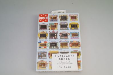 H0: Busch 1055 Zwei Verkaufsbuden, neu