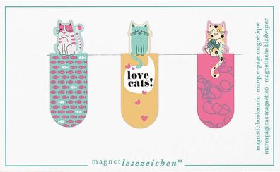 moses. 31149 Magnetlesezeichen Katze 3er Set