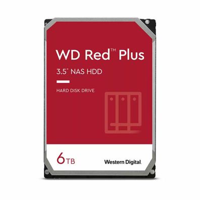 Red Plus NAS-Festplatte 6 TB (SATA 6 Gb/s, 3,5", 24/7)