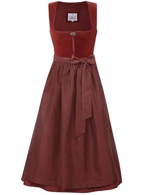 MarJo Dirndl Issigau 75cm Länge siena