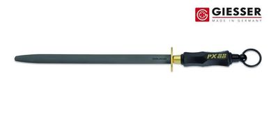 Giesser Messer Isler Messerschärfer Wetzstahl Abziehstahl PX88 schwarz oval 31cm
