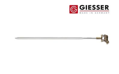 Giesser Messer Grillspieß Bratenspieß BBQ mit Messingkopf Handarbeit 28cm Widder