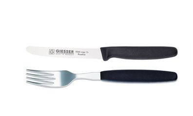Giesser Messer Besteck Essgabel Tomatenmesser 11cm Welle scharf 6 Farben 1er Set