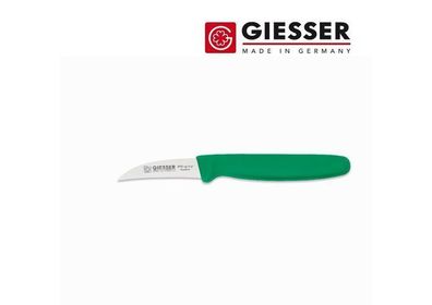 Giesser Messer SP - 6 cm gebogen grün Kneipchen Obst Gemüse Schäl Tourniermesser