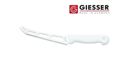 Giesser Messer Weichkäsemesser Käsemesser weiß Klinge 15 cm mit Wellenschliff