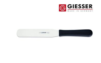 Giesser Messer Palette gerade schwarz 16cm flexibel für Kuchen streichen anheben