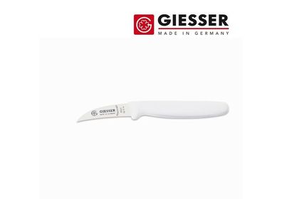 Giesser Messer SP - 6 cm gebogen weiß Kneipchen Obst Gemüse Schäl Tourniermesser
