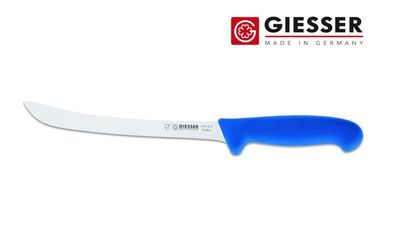 Giesser Messer Fischfiliermesser Filetiermesser fish schmal gebogen blau - 21 cm