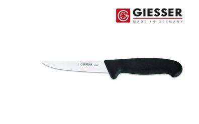 Giesser Messer Ausbeinmesser Schlachtmesser gerade starke Klinge 12 cm schwarz