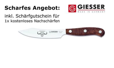 Giesser Messer Gemüsemesser Officemesser PremiumCut Thujaholz Tree of life 10 cm