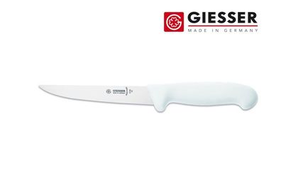 Giesser Messer Ausbeinmesser Schlachtmesser scharf gerade stark Klinge 16cm weiß