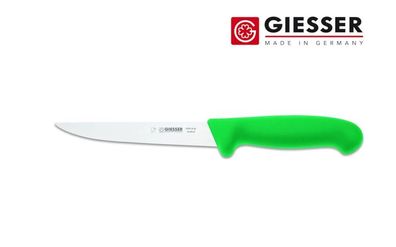 Giesser Messer Ausbeinmesser Schlachtmesser scharf gerade stark Klinge 16cm grün