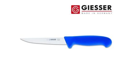 Giesser Messer Ausbeinmesser Schlachtmesser scharf gerade stark Klinge 14cm blau