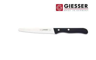 Giesser Messer Tomatenmesser Brötchenmesser Küchenmesser POM schwarz 11 cm Welle