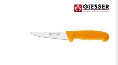 Giesser Messer Stechmesser Schlachtmesser Fleischer gerade Klinge 13 cm gelb
