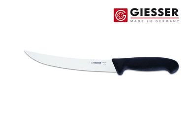 Giesser Messer Zuschneidemesser Fleischermesser Hautmesser Klinge 20 cm schwarz