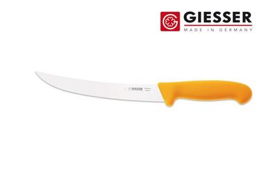 Giesser Messer Zuschneidemesser Fleischermesser Hautmesser Klinge 20 cm gelb
