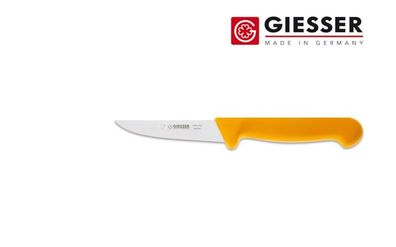 Giesser Messer Geflügelmesser Schlachtmesser kleines Wild Klinge stark 10cm gelb