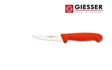 Giesser Messer Geflügelmesser Schlachtmesser kleines Wild Klinge stark 10 cm rot